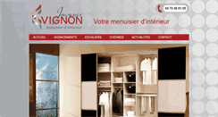 Desktop Screenshot of menuiserie-vignon.com