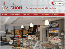 Tablet Screenshot of menuiserie-vignon.com